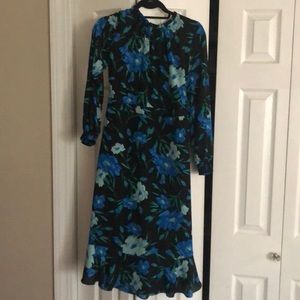 JCrew midi floral dress